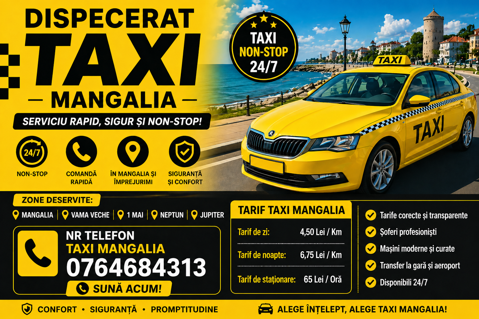 Dispecerat taxi Mangalia